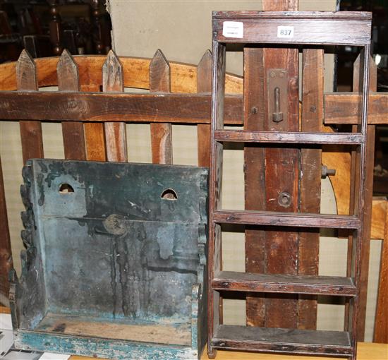 Two hanging wall racks (2)